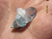 Blue AQUA AURA Quartz Crystal Point Miracle Healing Collectible Reiki  AAQ-2
