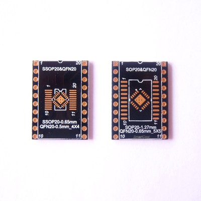 10 PCS QFN20 SOP SOIC SSOP TSSOP24 to DIP24 Adapter PCB Board Converter Gold B74