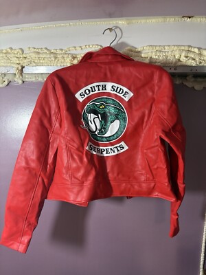 Riverdale Southside Serpents Red Cheryl Blossom Moto Jacket