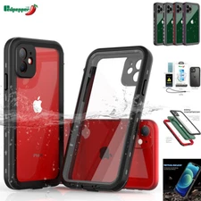 For iPhone 11 12 Pro Max Tough Waterproof Case Shockproof Cover Screen Protector