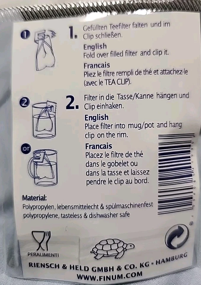 10 piece Lot New!!! Finum Tea Clip Individual package for each ! Holds Tea Bag  - Image 4 of 4