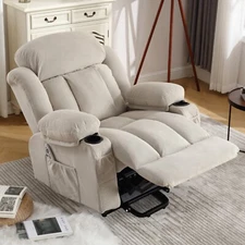 Large Power Lift Recliner Chair Massage Heat Elderly Electric Reclining Sofa