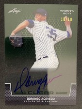 2017 Leaf Trinity - Clear Autographs Green Domingo Acevedo #/10 #CA-DA1