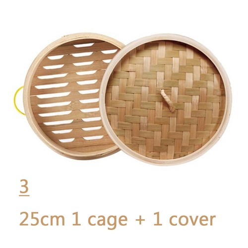 Bamboo Dumpling/Dim Sum/Vegetable/Food Steamer 15/20/25/30cm Kitchen Tool - Picture 21 of 24