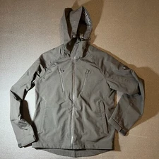 Men's Michael Kors Jacket Lightweight Small Black Adjustable Hood Polyester