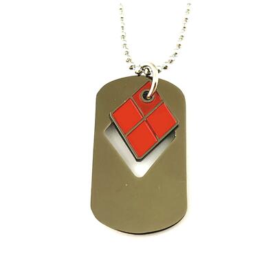 Harley Quinn Tags Movie TV Show Series Pendant Charm Necklace