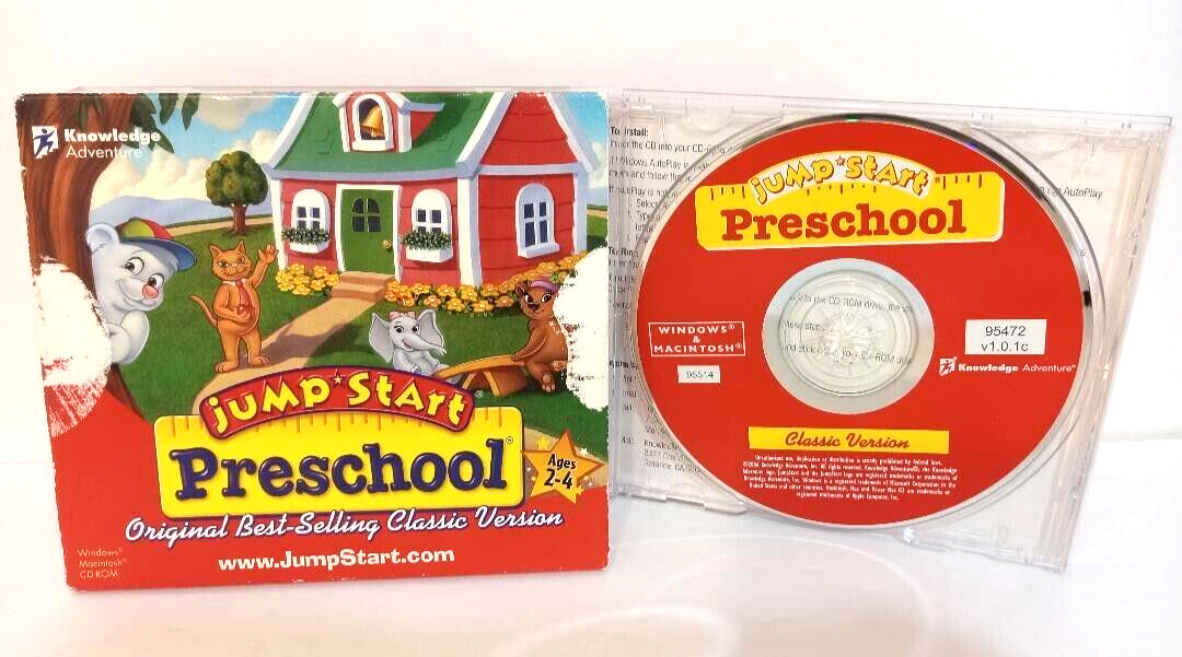 Havas Jumpstart CD-ROM Preschool Classic Version Macintosh Windows