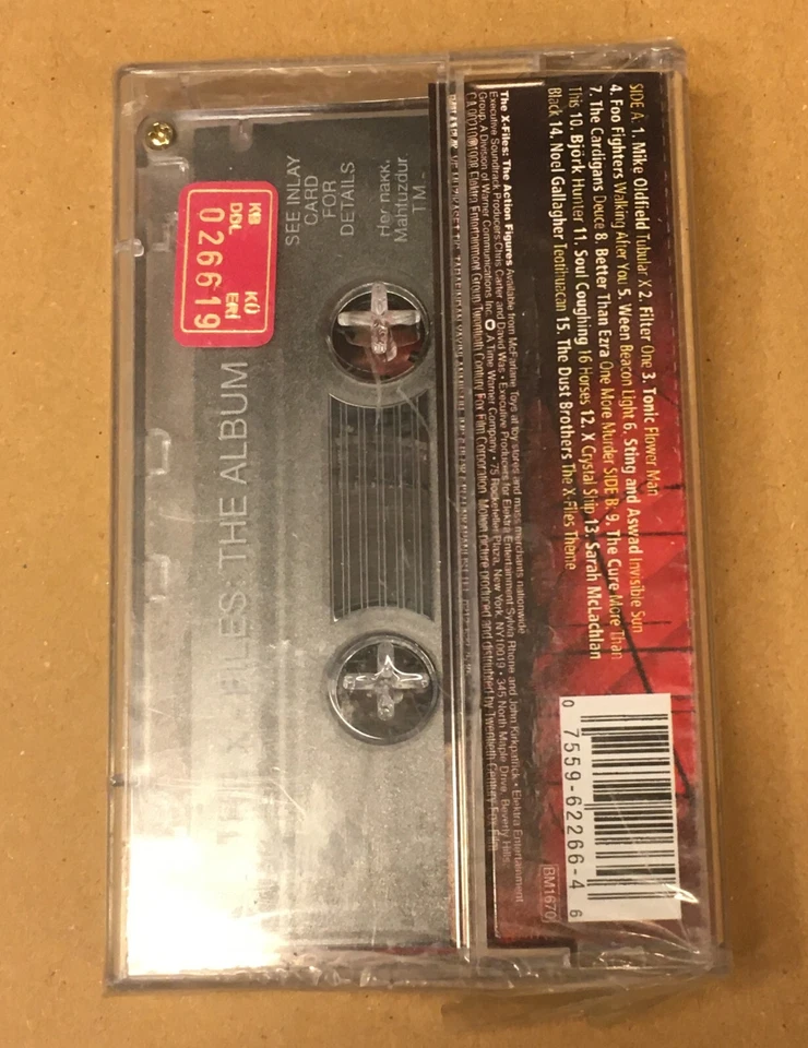 THE X-FILES: THE ALBUM BJORK CURE (1998) SEALED CASSETTE MADE IN TURKEY - Image 2 of 2