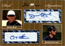 2007 Daniel Bard * George Kottaras *  Autograph Rookie GOLD Auto #/10
