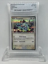 2024 Pokemon Surging Sparks Terapagos Holo TCC Graded Gem Mint 10