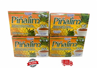 4 Pack Te Pinalim GN+Vida TEA Piñalim  Pina Pineapple Diet 120 Days