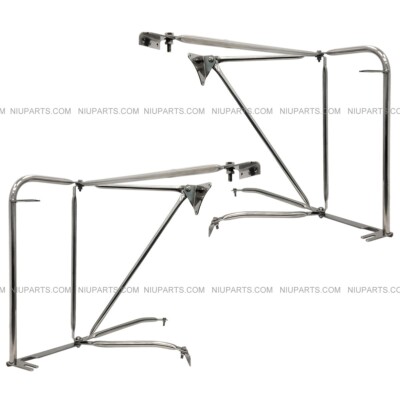 Stainless Steel Door Mirror Mounting Bracket Arm LH & RH Fit: Kenworth T800 T300