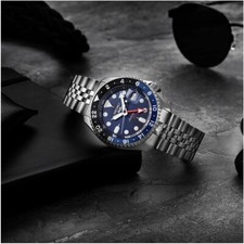 Seiko 5 Sport Gmt SSK003 Automatic Watch Man Woman Steel Bracelet Jubilee 200m 3