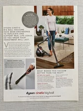 2016 Dyson Cinetic Big Ball Print Ad 1 D/S Page Long Legs Ankles High Heel Shoes