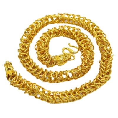 Men's fashion chain 23K 24K THAI BAHT YELLOW