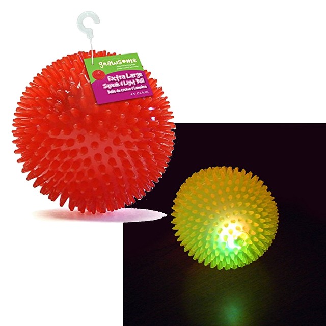 Squeaker Ball Squeaky Tough Rubber Dog Pet Chew Toy Solid Durable Large