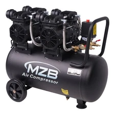 13.2Gallon Air Compressor Portable Hand Carry 1.5HP Oil Free Ultra Quiet 14.8CFM