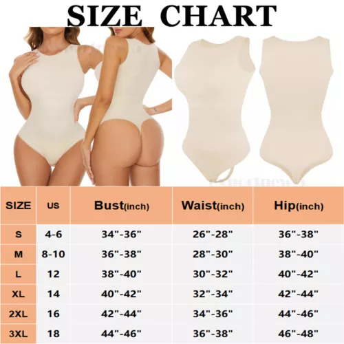 Women Seamless Body Shaper Tummy Control Slimming Shapewear Bodysuit Leotard - Picture 16 of 28