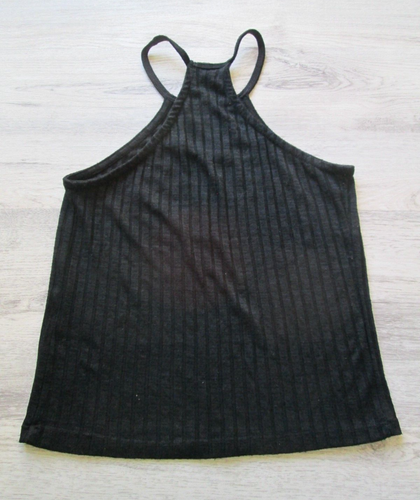 ❤ Sugar Rain girls black cami shirt tops M ribbed material 7 8 10 - Picture 9 of 22