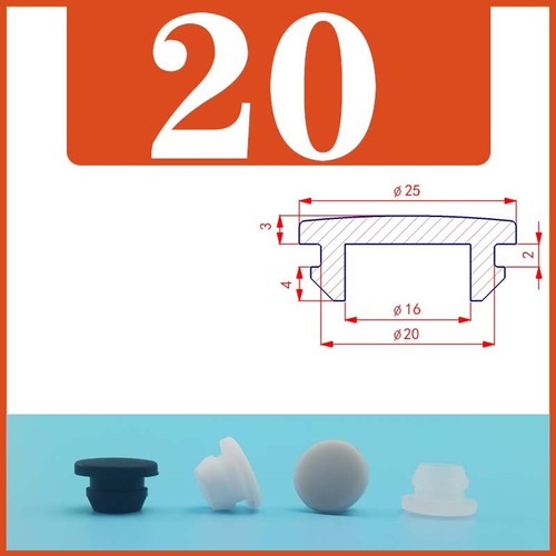Silicone Rubber Grommet Plug Bung Cable Wiring Protect Bushes Snap-on 2.5-50.6mm - Picture 36 of 56