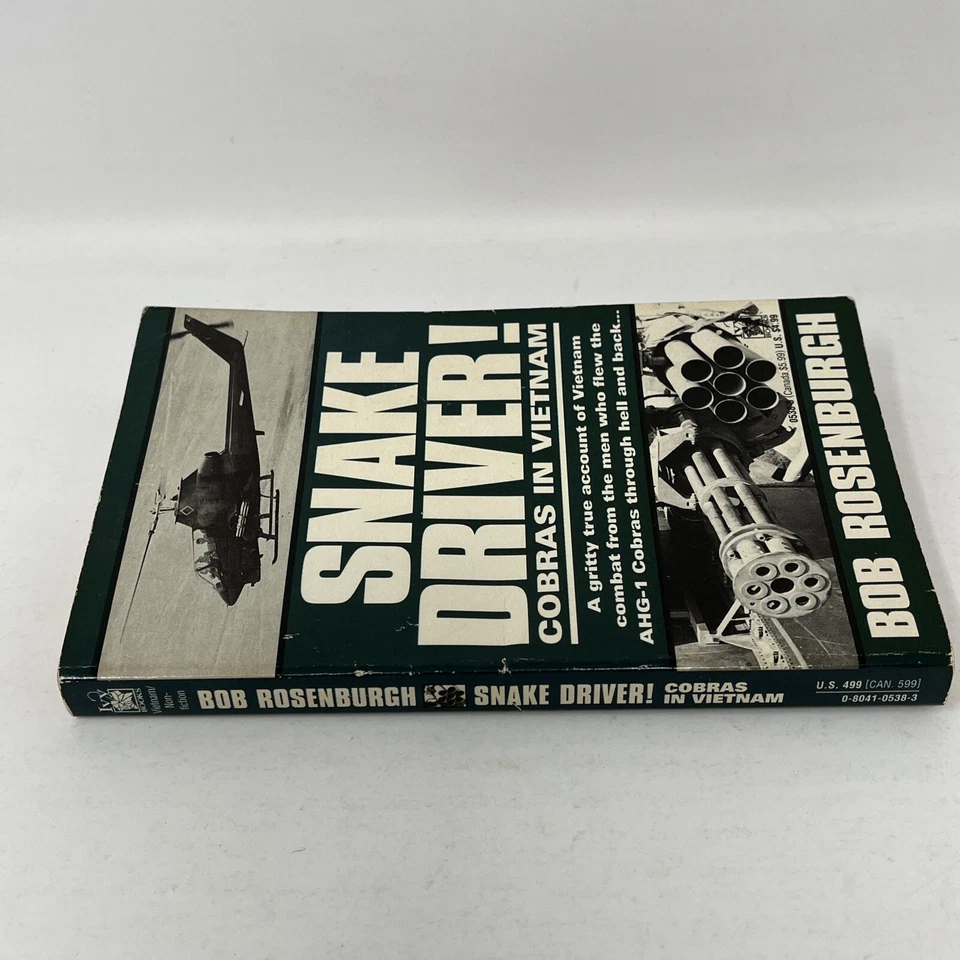 Snake Driver! : Cobras in Vietnam by Bob Rosenburgh 1st Edition 1993 Paperback Foto 2 de 4