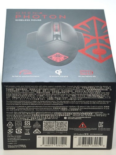 For HSA-P006M L54089-001 6CL96AA OMEN by HP PHOTON Wireless Charging Mouse Game - 第 5/20 張圖片