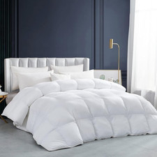 Super King Goose Down Comforter, 100 Egyptian Cotton, Heavyweight 120x120