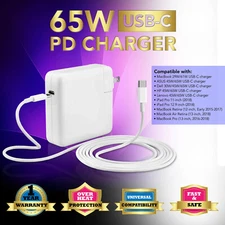 29W-65W Type C USB-C Power Charger For Apple MacBook Retina 12" A1534 A1540