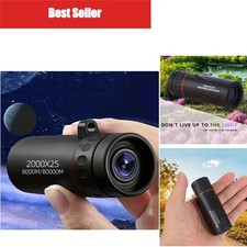2000X25 HD Monocular Telescope Compact Portable for Travel Hiking Camping