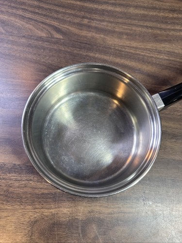 Saladmaster 1 Quart 6.5" Stainless Steel Sauce Pan w Vapo Lid 18/8 Tri Clad VTG - Picture 6 of 12