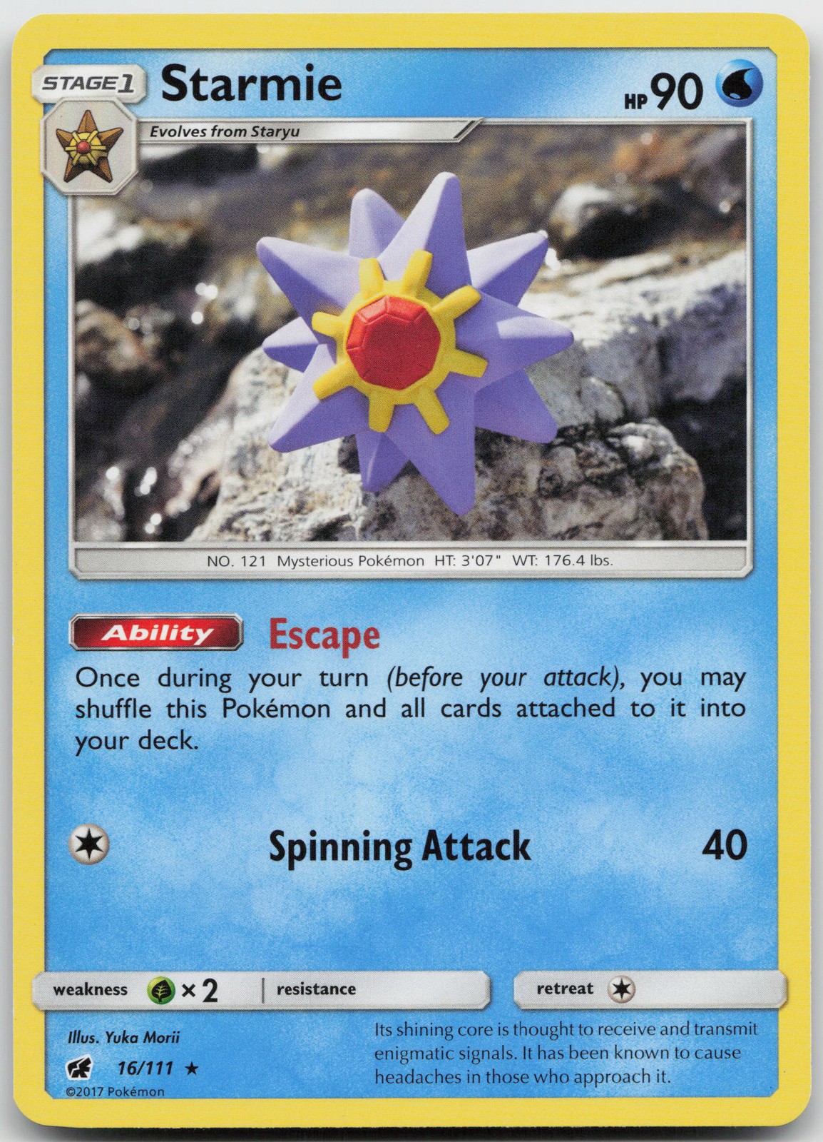 Starmie Rare SM - Crimson Invasion 16/111 LP