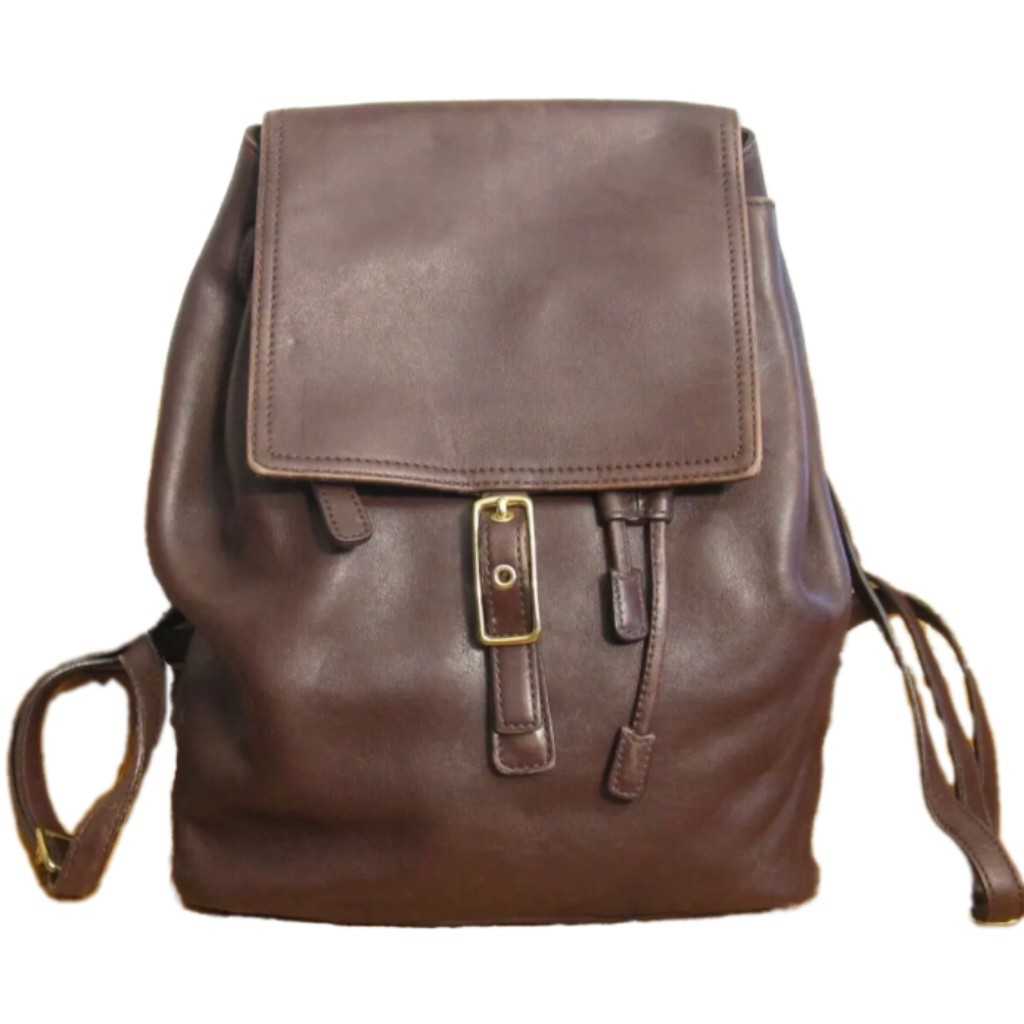 Vintage Coach Legacy Mocha Leather Backpack 9827 West Hampton