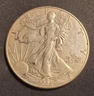 2002 American Silver Eagle 1oz Bullion Coin Free Shipping. 999 Fine Silver