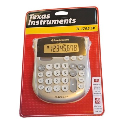 Texas Instruments TI 1795 SV Classic Mini Desktop Calculator For Home Or Office 