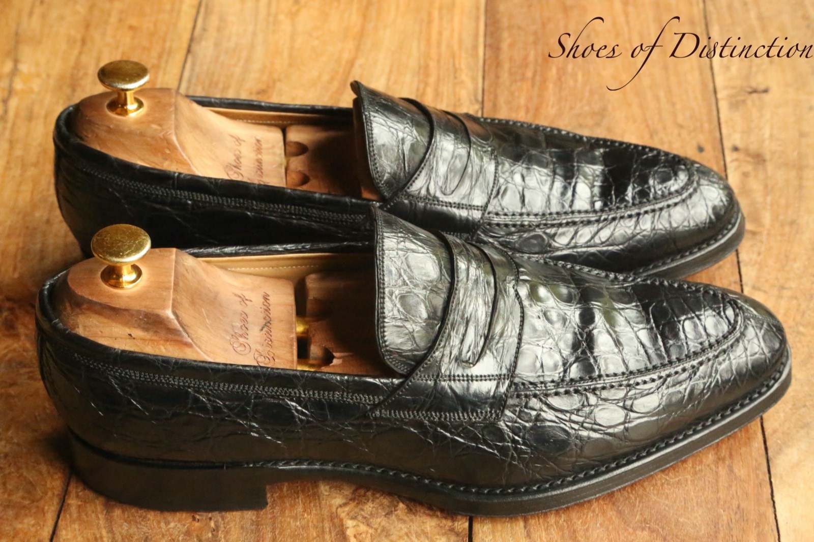 Bally Black Alligator Shoes Penny Loafers Mens UK 9 US 10 EU 43 RRP £4,800 image 4
