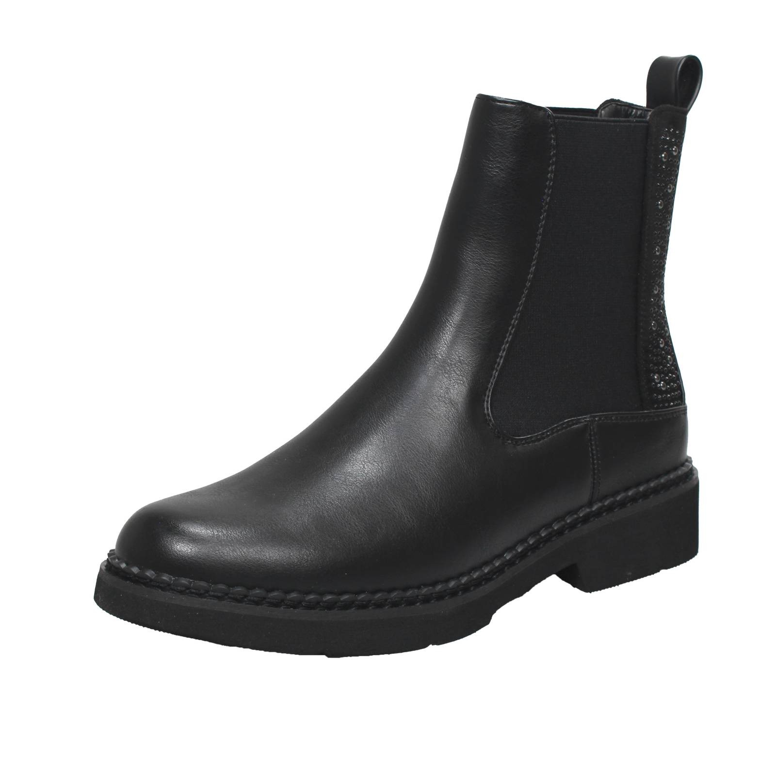 Cafe' Noir Chelsea Boots Nero - Taglia 37 Scarpe Donna Stivaletti Classici