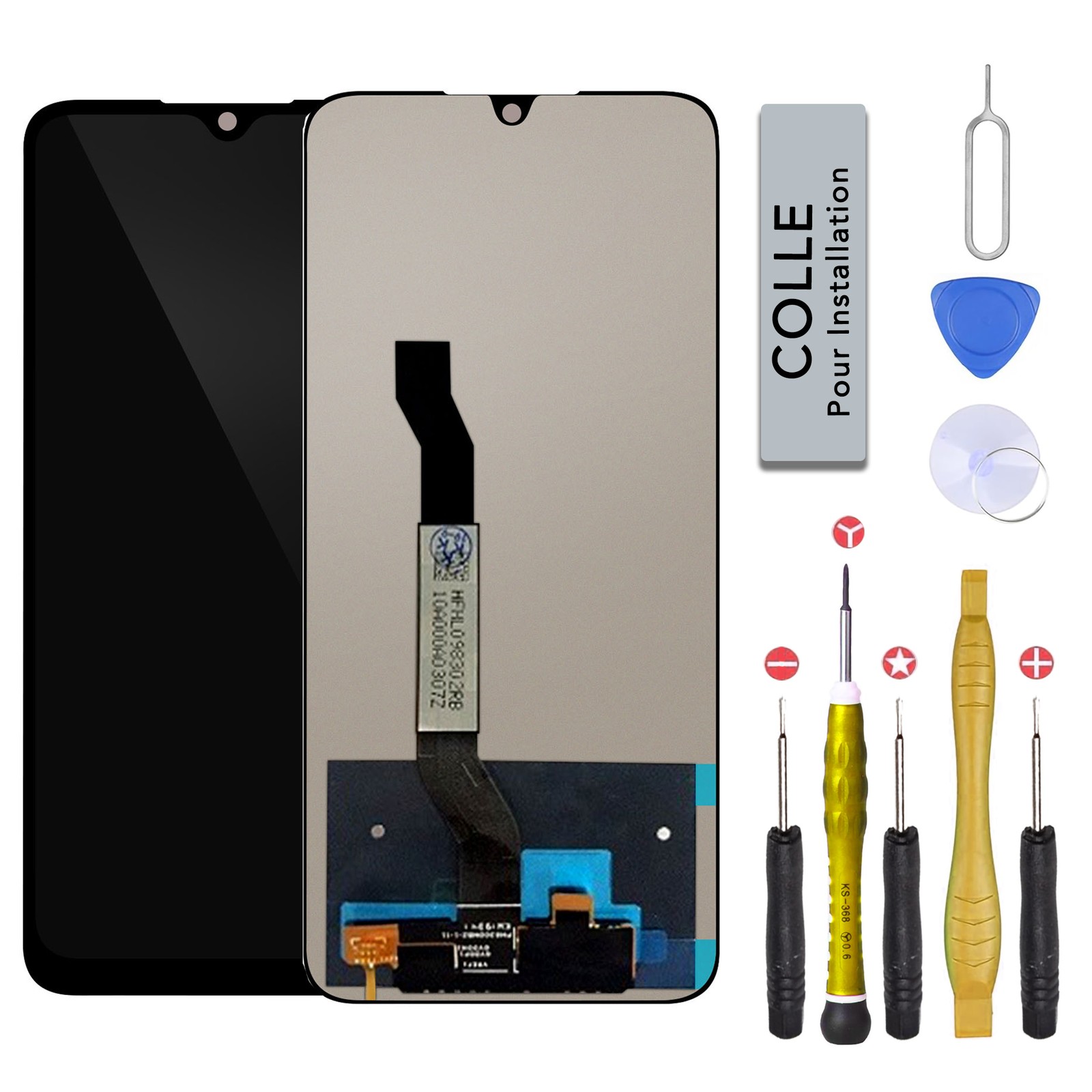 Écran pour Xiaomi Redmi Note 8T noir idéal pour rénover l'affichage tactile usé