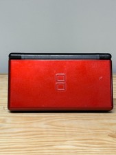 Nintendo DS Lite Console Crimson Red Black w/ Stylus Tested/Working