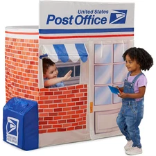 New, Kid Trax USPS Mail Truck Play Tent Kids Playhouse Large Openings Carry Case