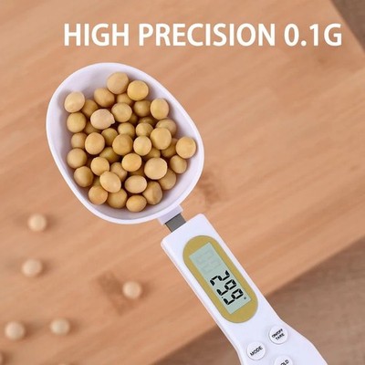 Digital Measuring Spoon Scale 500g/0.1g LCD Kitchen Food Scale for Coffee Baking