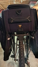 Topeak Bike Rack, Topeak Trunk Bag  used 