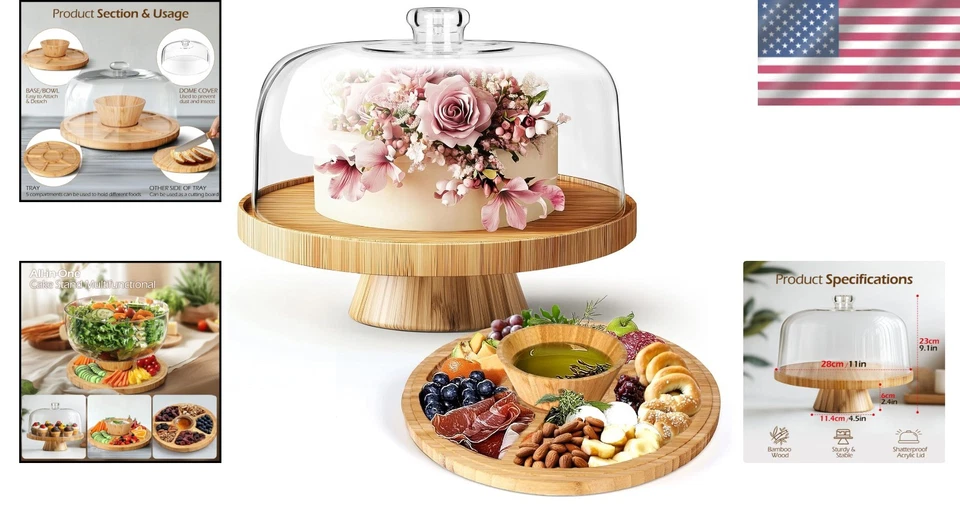 Plato de pastel y ensaladera multifuncional Foto 2 de 4