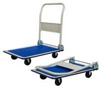 Folding Dolly Platform Trolley 150kg Capacity Heavy Duty Steel Cart Non-Slip