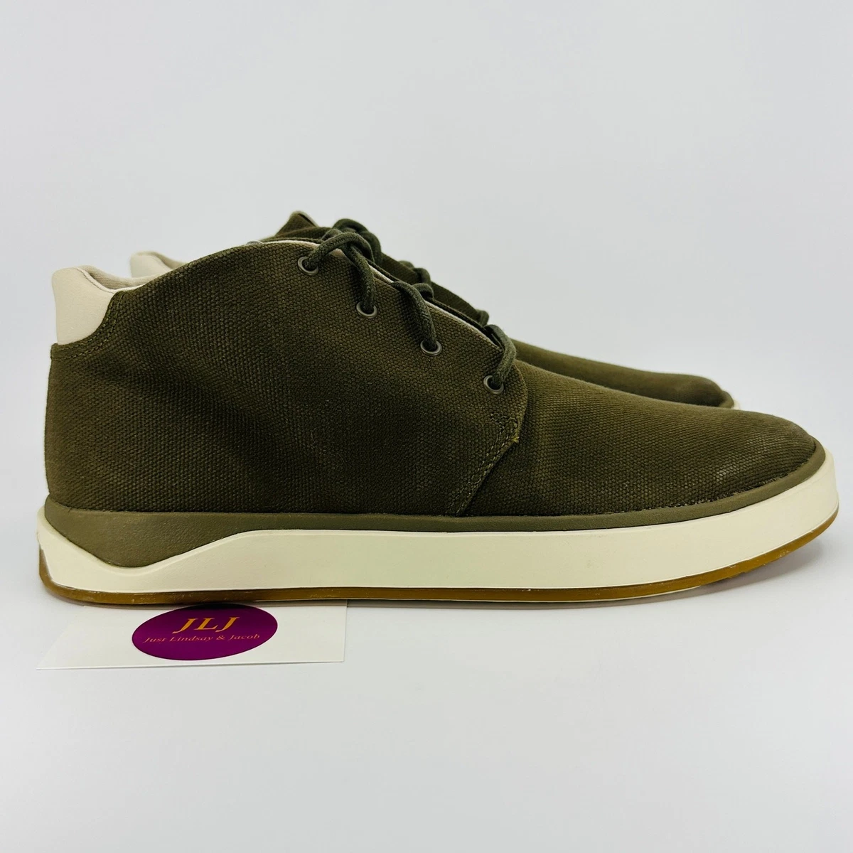 OluKai Papaku Canvas Chukka Boots Size Men\'s 8.5 / Women\'s 10 Olive Green olukai boots products for sale | eBay main image 4