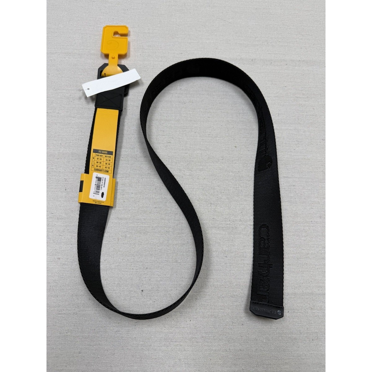 Carhartt ベルト サイズL NEW Carhartt Nylon Webbing Ladder Lock Belt – Black Size L Heavy
