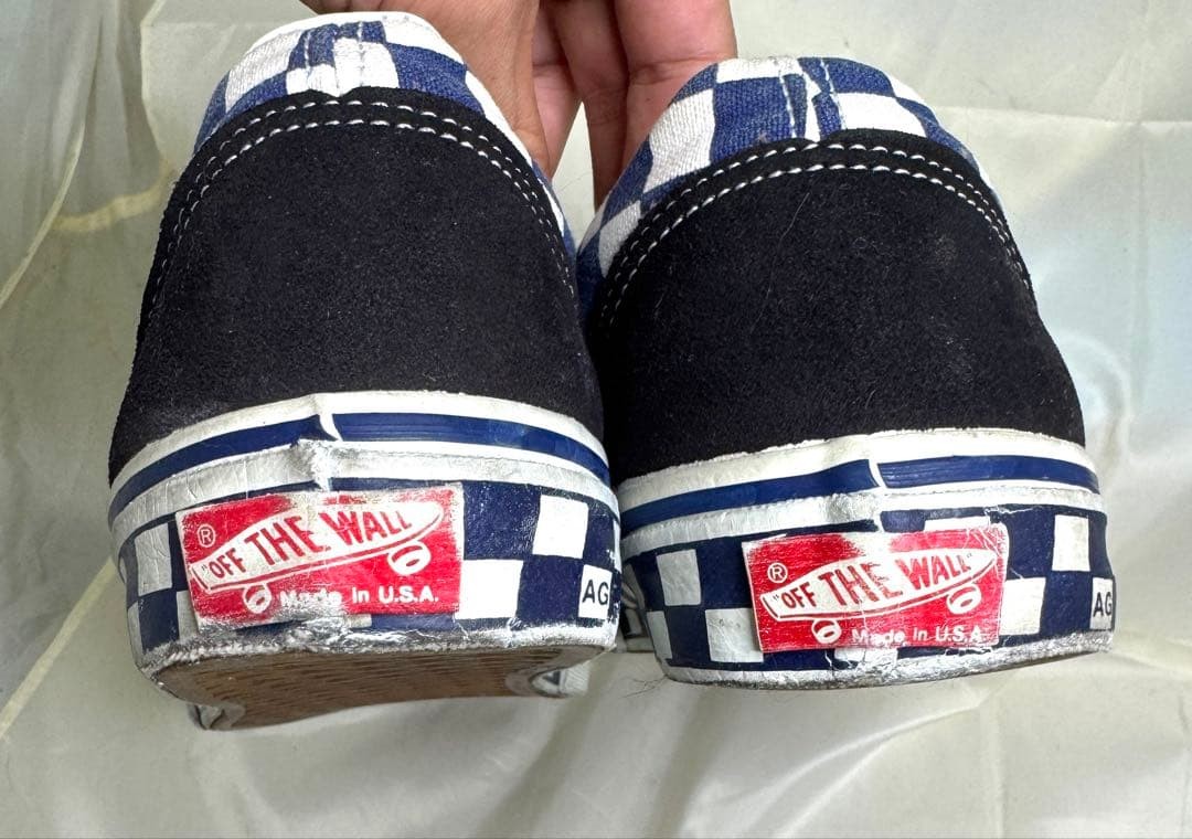 Vintage 1980s Vans Old Skool Sneakers Shoes Mens Size US 85 Very Rare Item image 3