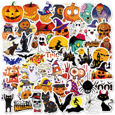 Non-Repeating Halloween Stickers, Halloween Party Favors,Vinyl Waterproof Holida