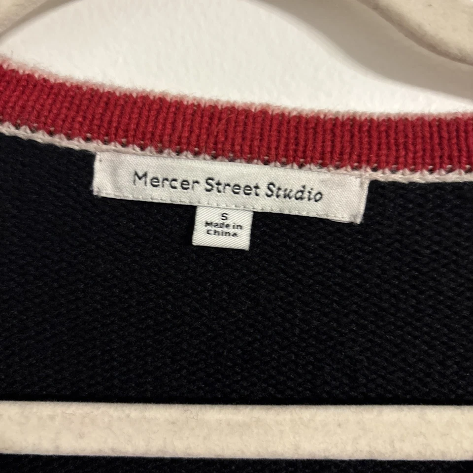 Suéter Mercer Street Studio Reno Feo Navidad A Presión Frontal Cuentas Mediano Foto 2 de 4