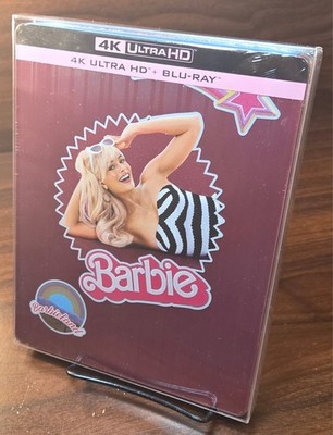 Barbie 4K Steelbook-EU IMPORT-NEW (Sealed)-w/PROTECTIVE SLEEVE- Free SHIPPING!