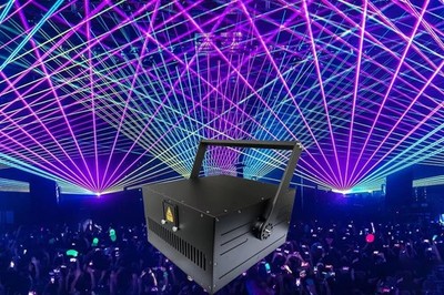 30W RGB Full-Color Laser Light DJ Party Wedding Stage ILDA Animation Show Lazers